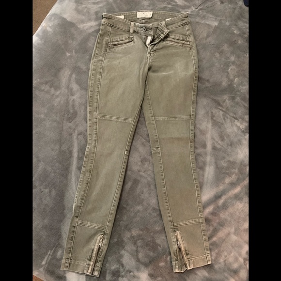 Lucky Brand Brooke Skinny Vintage Green 